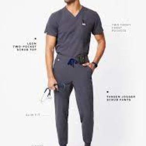 Charcoal figs scrubs - M (shirt&joggers)
